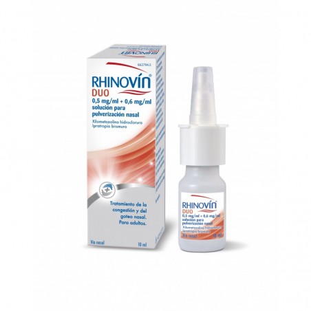 Rhinovin Duo 0,5 Mg-ml+ 0.6 Mg-ml Pulverizacion Nasal, 10 Ml