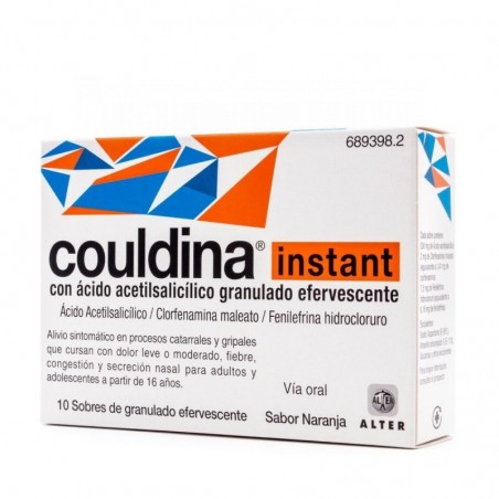 Couldina Instant 10 Sobres Efervescentes