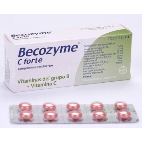Becozyme C Forte 30 Comprimidos Recubiertos