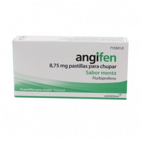Angifen 8,75mg Sabor Menta 16 Pastillas para Chupar