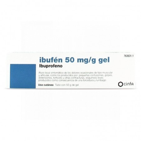IBUFEN 50 mg/g GEL , 1 tubo de 50 g