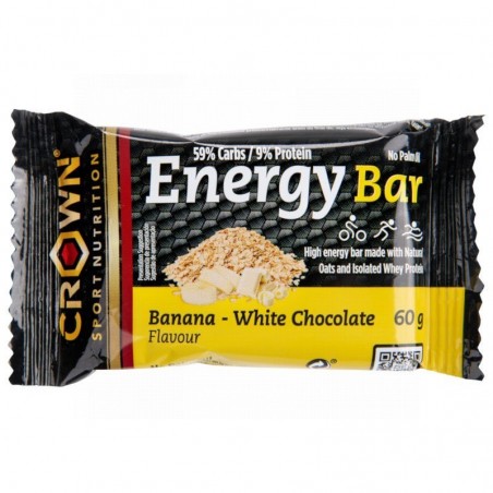 Crown Sport Barrita Energética Banana y Chocolate Blanco 60g