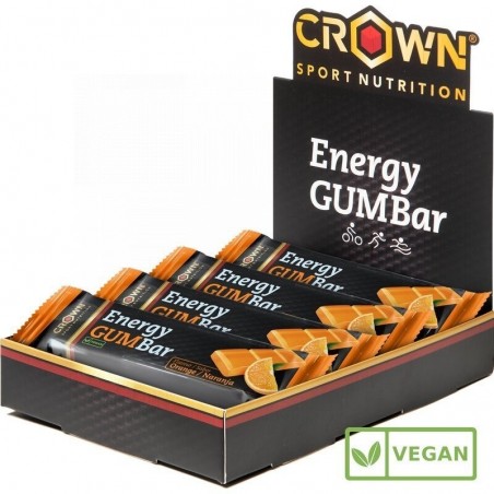Crown Sport Energy Gum Barrita Energética Gominola Sabor Naranja 1ud x 30g