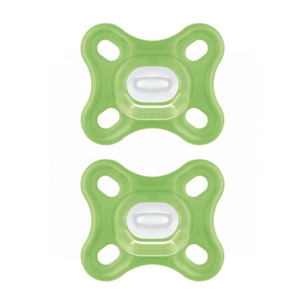 MAM Comfort Chupete Silicona NU 0+ Verde 2uds