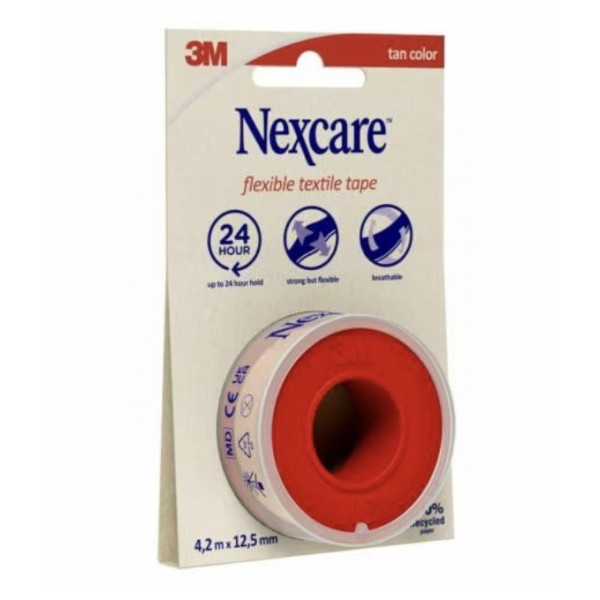 Nexcare Esparadrapo Tela Flexible 1 Unidad 4,2 m X 1,25 cm