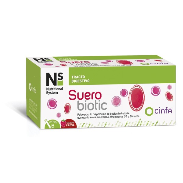 Ns Florabiotic Suero pro+ 6 Sobres 4,250 g Sabor Fresa