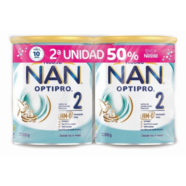NAN Optipro 2 Leche Continuación 2 x 800gr