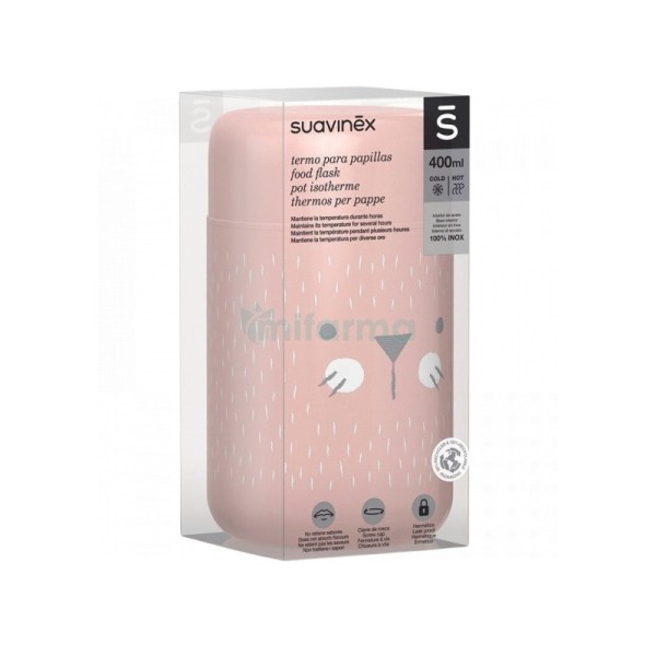 Suavinex Hygge Termo Papilla Rosa 400 ml