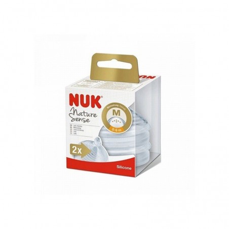 Nuk Nature Sense Tetina Silicona Anticólico T-M 6-18M 2uds