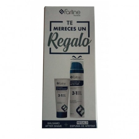 Farline Hombre Pack Bálsamo After Shave 75ml + Espuma de Afeitar 250ml