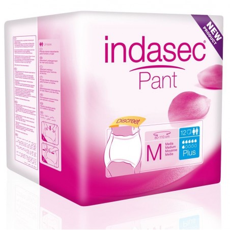 Indasec Pant Plus T-media 12uds